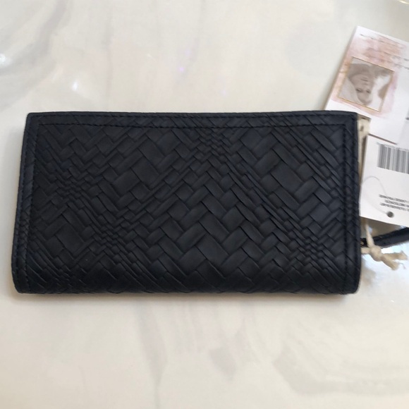 Jessica Simpson Large Frankie Bifold Wallet Color Meteorite Woven Pattern NWT - Picture 8 of 15